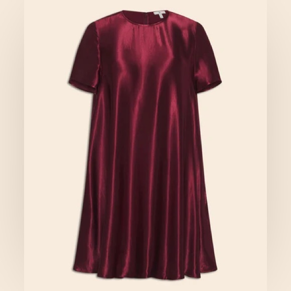 aurelia satin trapeze mini dress Banana Republic | Dresses | Nwt Br Banana Republic Aurelia Satin Trapeze  Mini Dress Cherry Jam